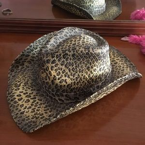 Leopard Print Cowgirl Hat